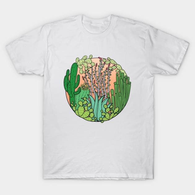 Cactus Ring T-Shirt by DreamBox